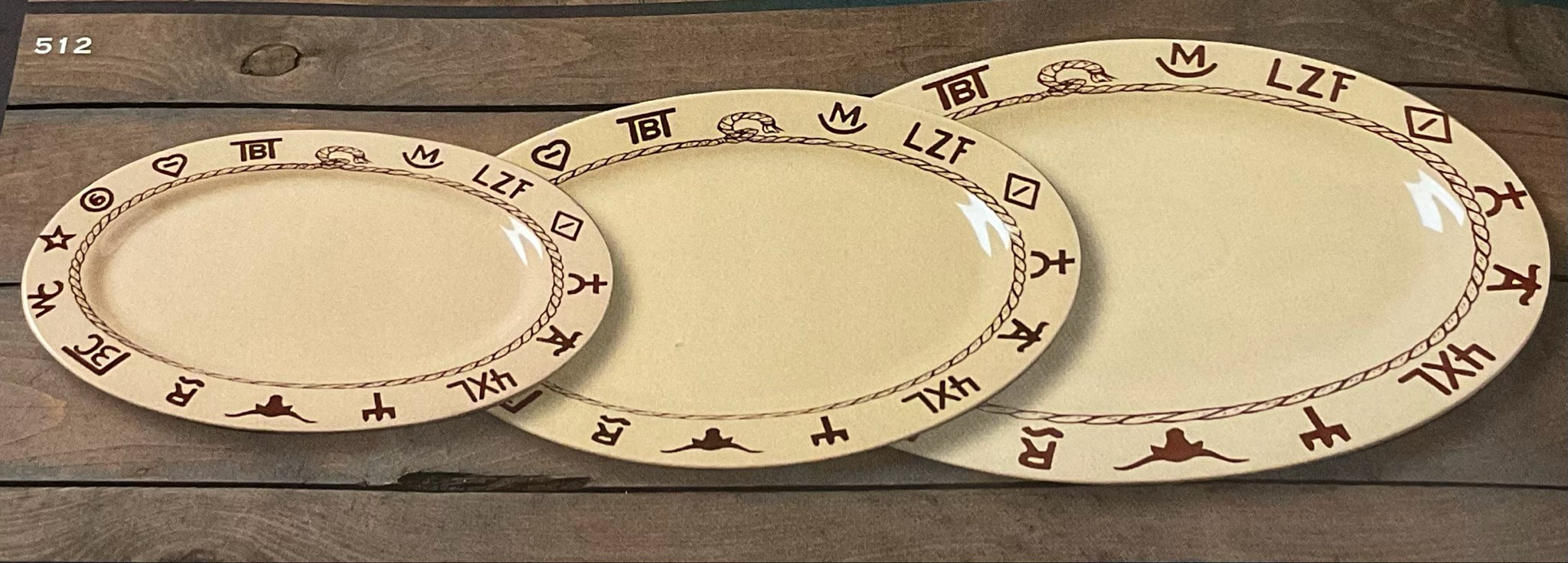 WEST CREATIONS 3 PIECE PLATTER SET