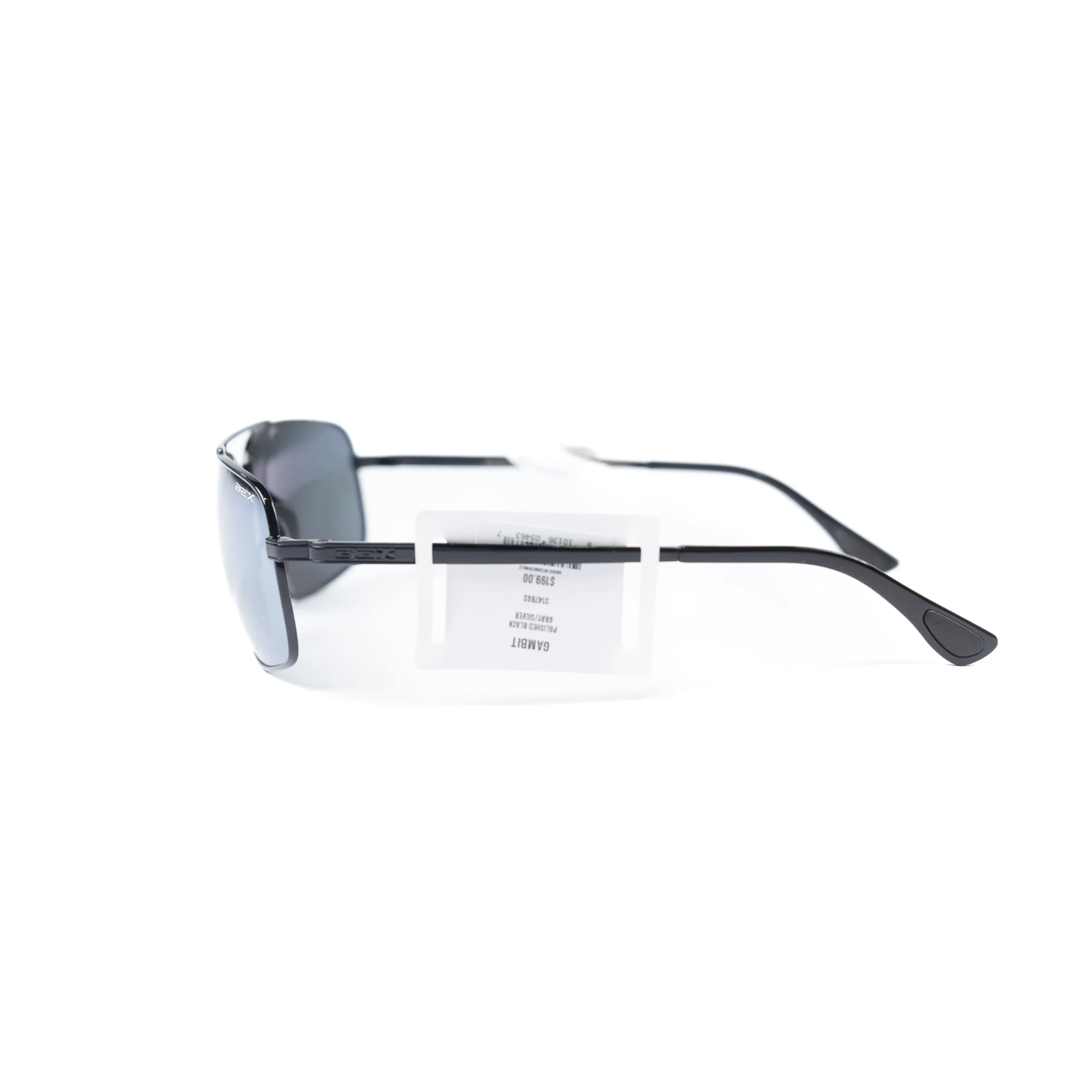 Bex Black Gray Silver Gambit Sunglasses S147BGS - Image 2