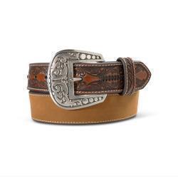 Ariat Mens Belt 1 1/2" Crazy Horse Body Brown    A1044102