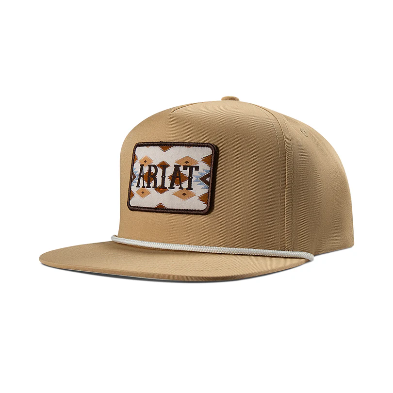 tan ariat ball cap