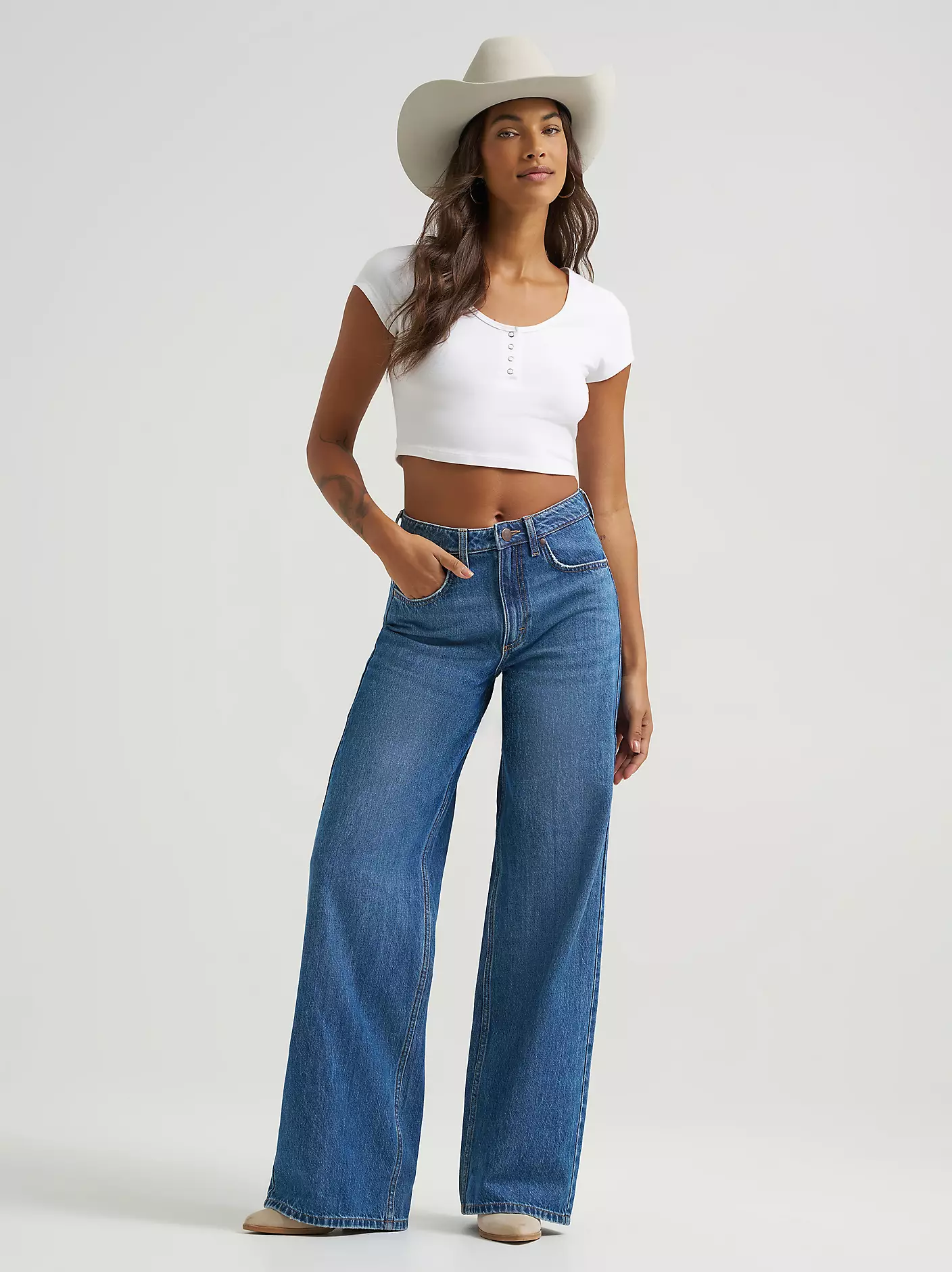 Women's Wrangler Retro® Bailey High Rise Wide Leg Jean