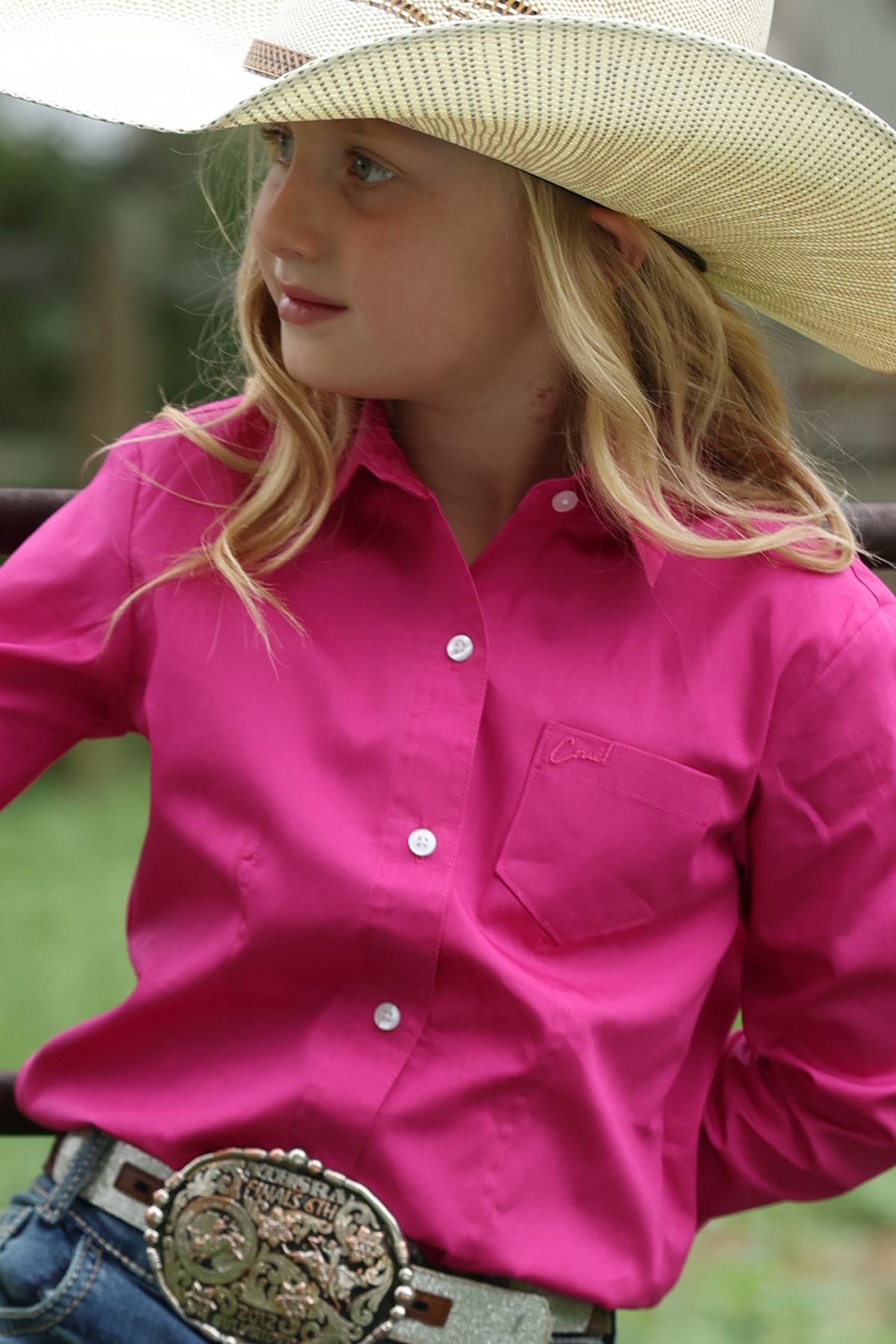 girls solid pink western shirt canada