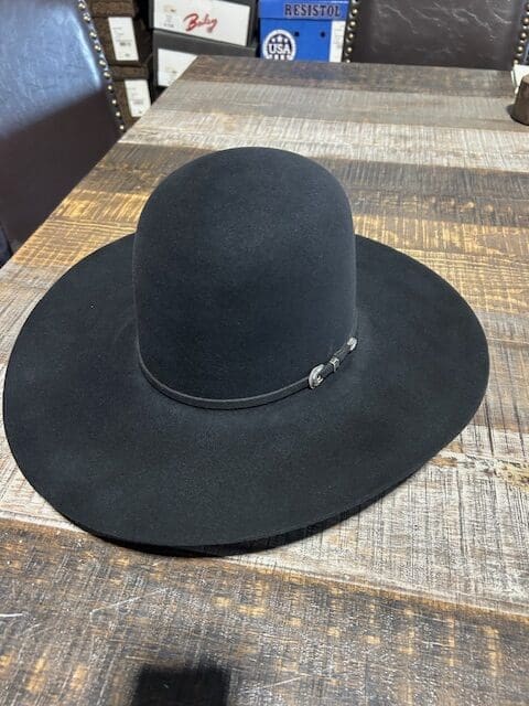 BLACK OPEN CROWN COWBOY HAT 30X CANADA