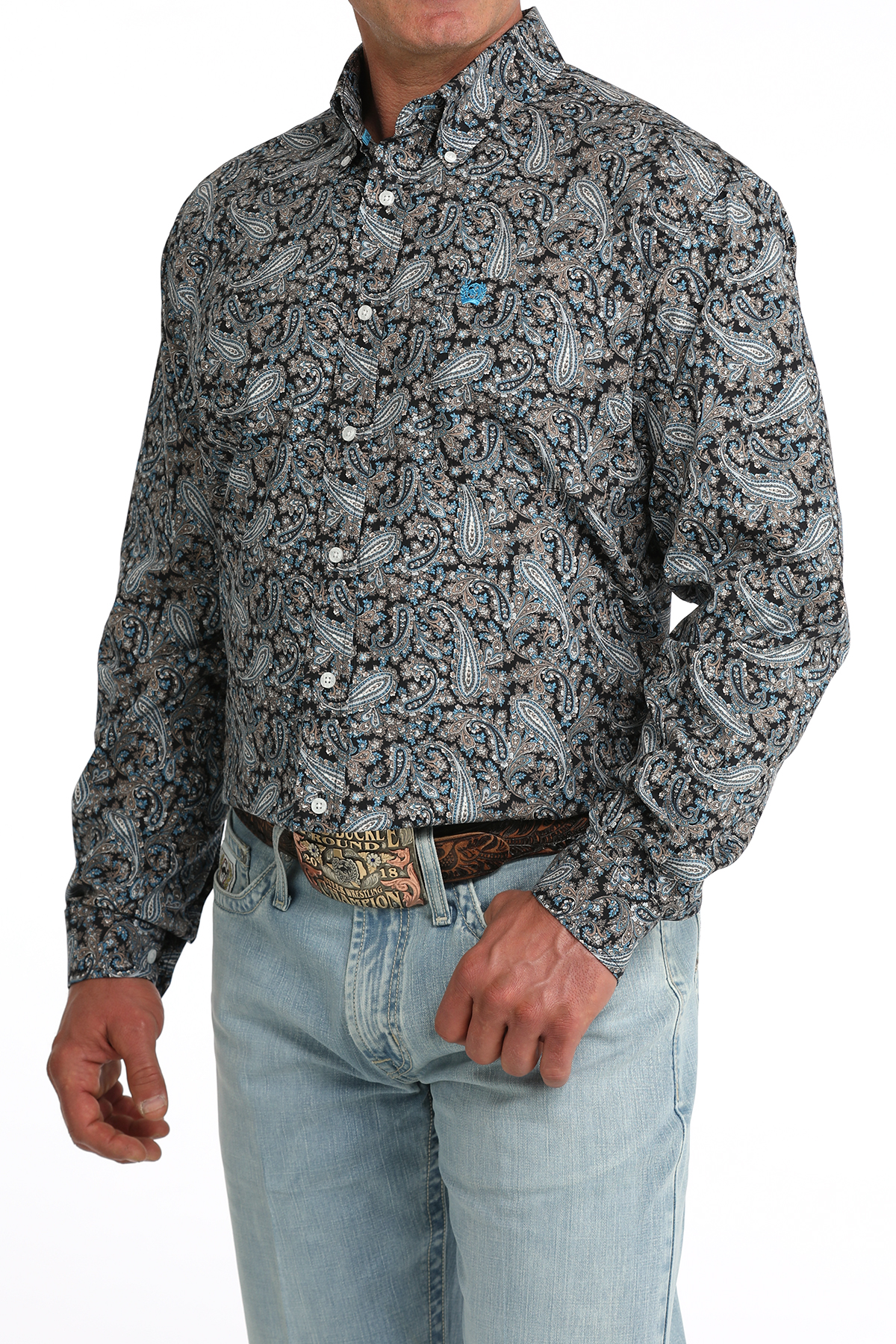 MENS WESTERN PAISLEY SHIRT BUTTON UP CANADA