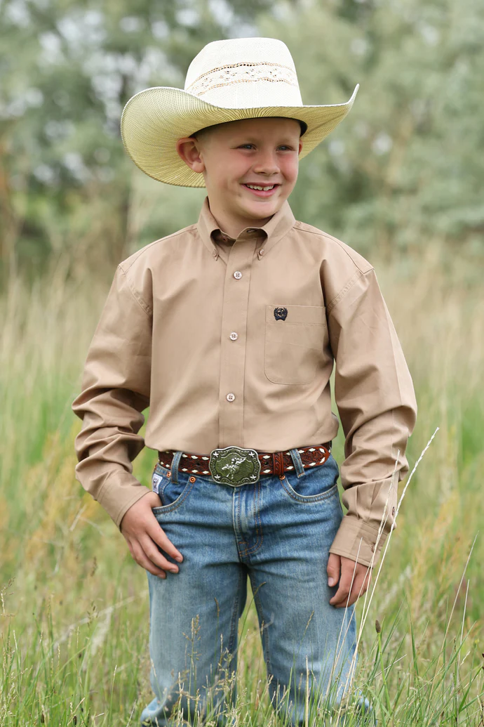 MTW7060418 BOYS SOLID SHIRT