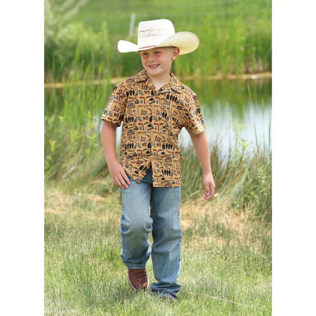 MTW7170006 BOYS CAMP SHIRT
