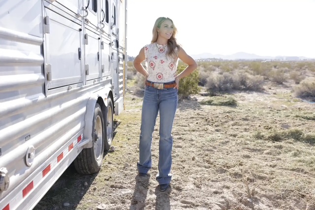 cinch mila light wash trouser