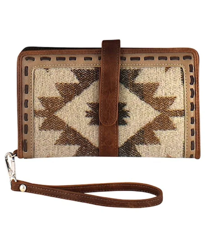 aztec print western wallet