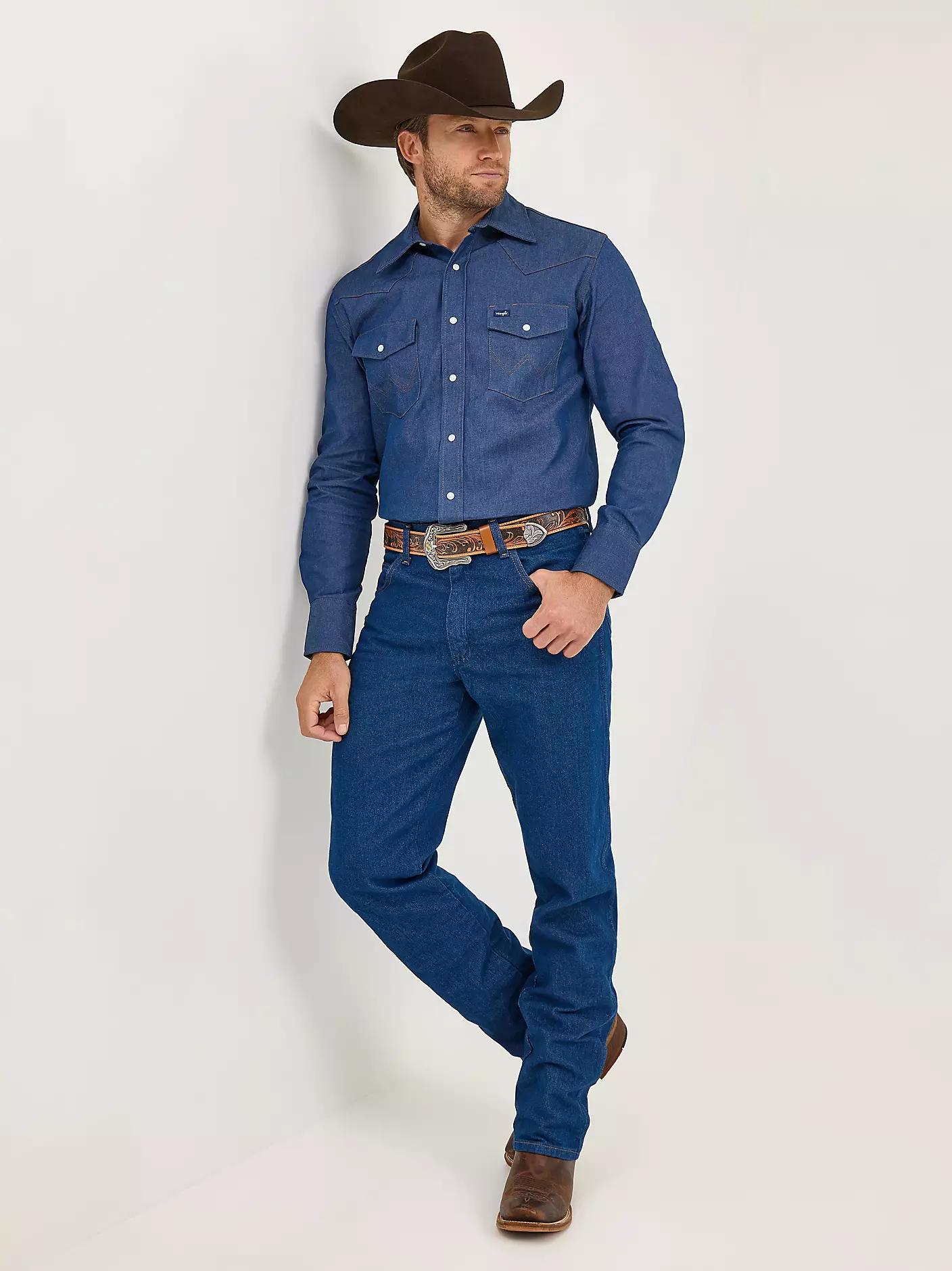 weangler mens denim shirt canada