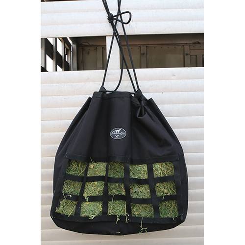 scratch free hay bag black