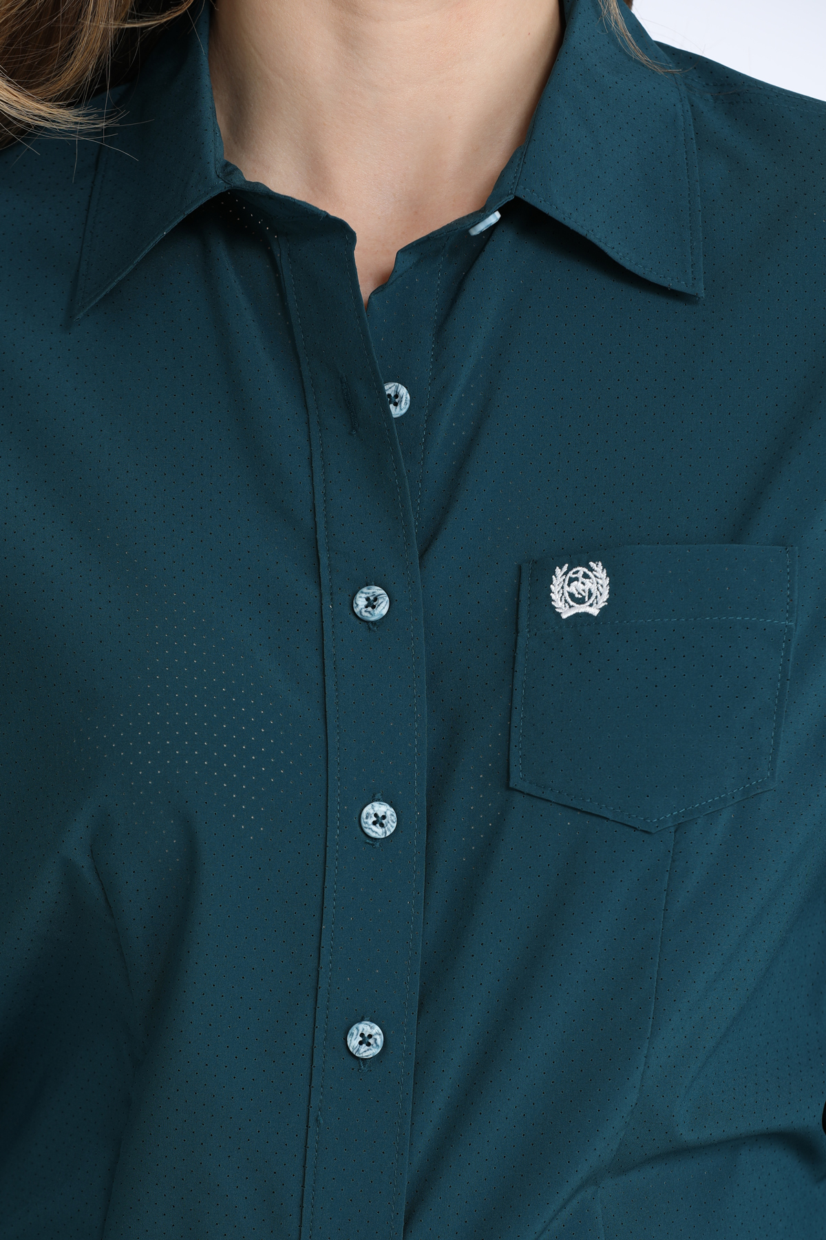 Cinch Ladies Long Sleeve Arenaflex Western SHirt - MSW9164272 - Image 2