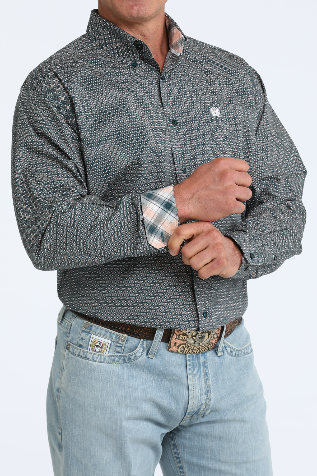 menc ching geo prong cowboy shirt