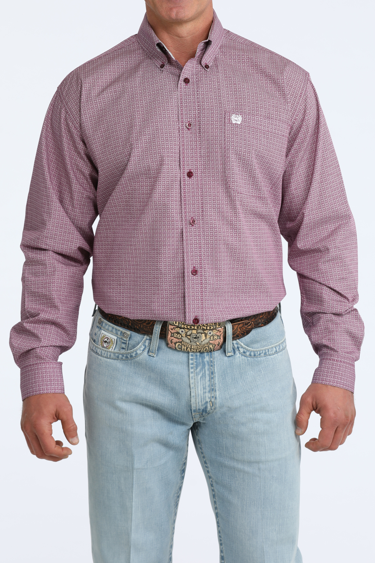 cinch mens purple print