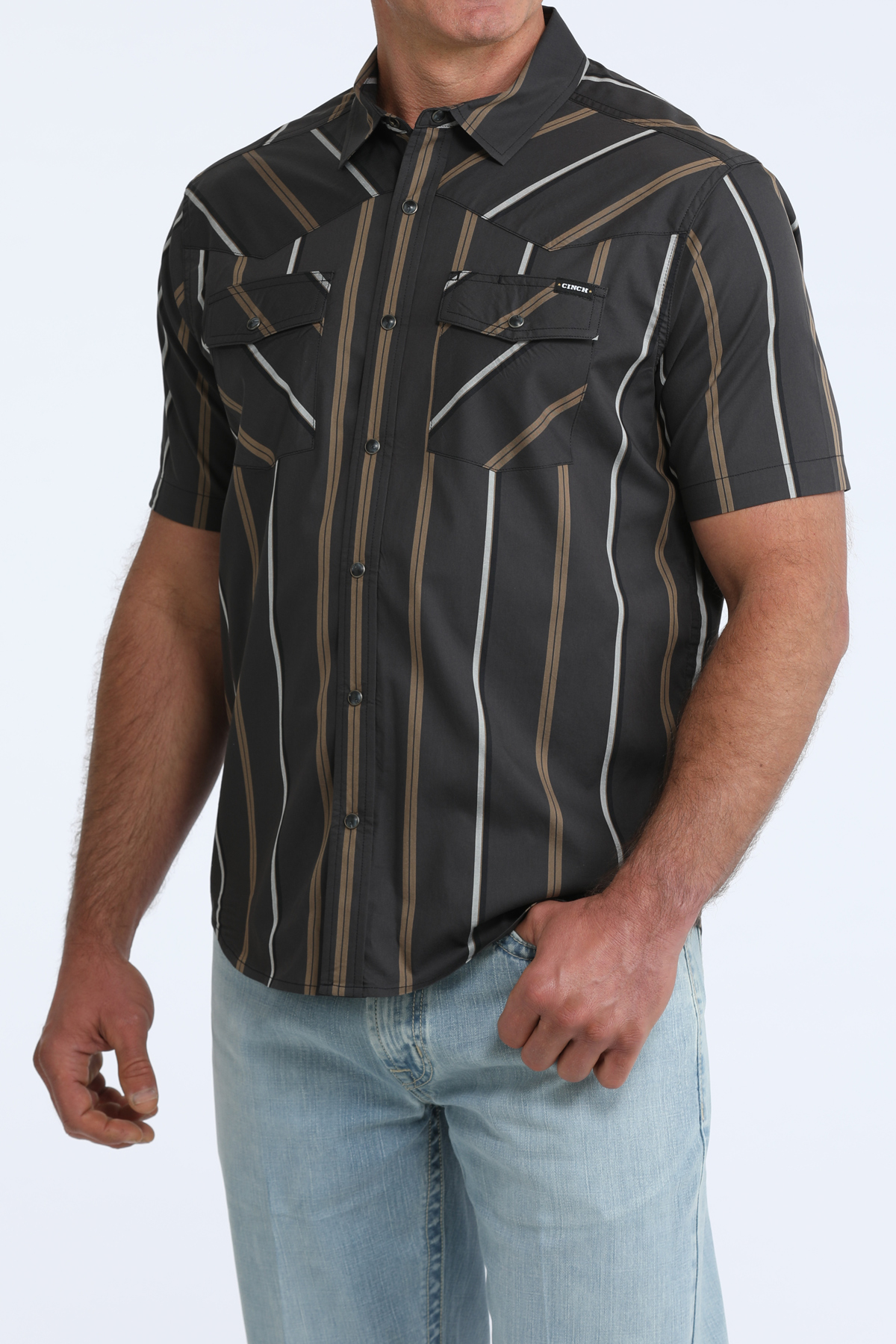 mnes short sleeve western shirt