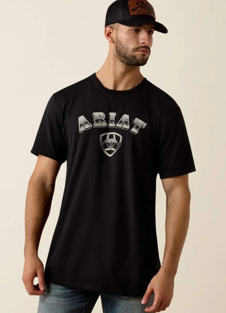 ariat s/s black tee 10073460