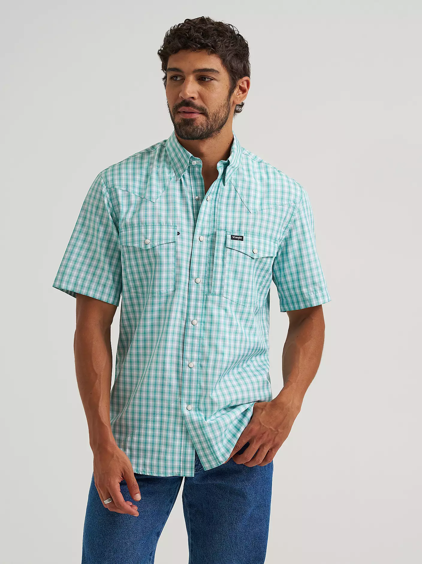Wrangler All Terrain Gear Men's Plaid Performance Shirt