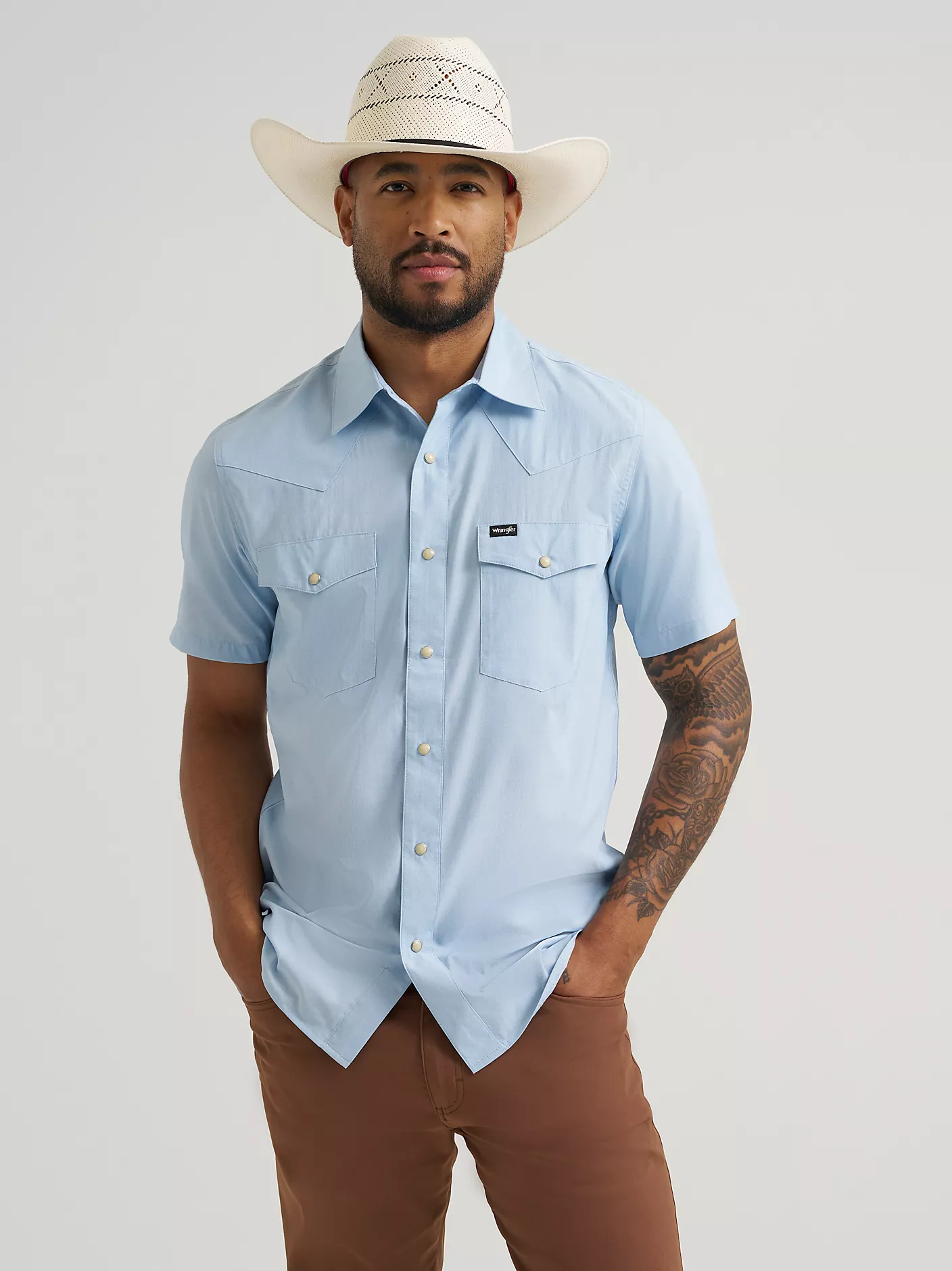 Wrangler All Terrain Gear Drover Short Sleeve Utility Shirt