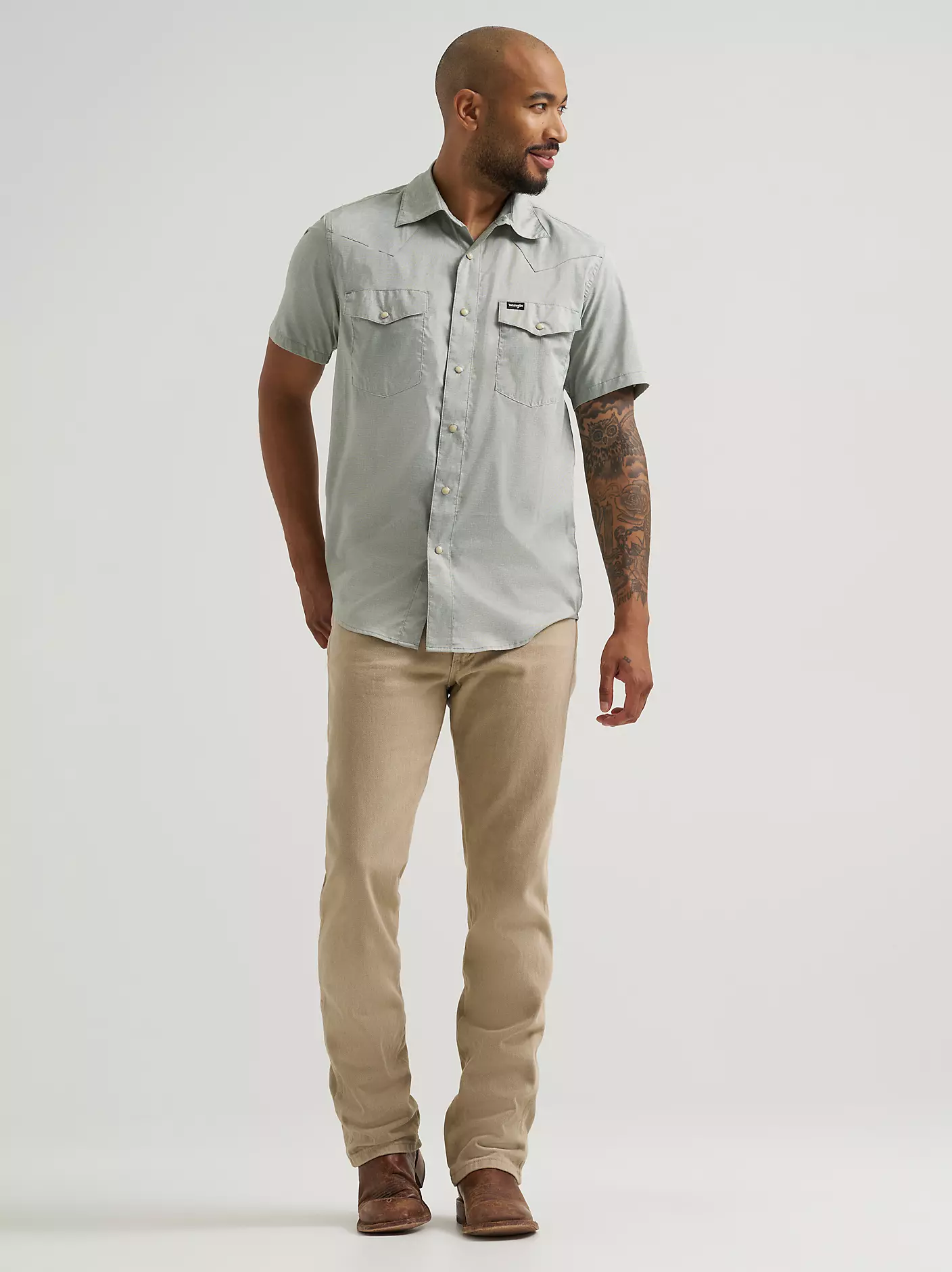 wrangler western shirt with back vent