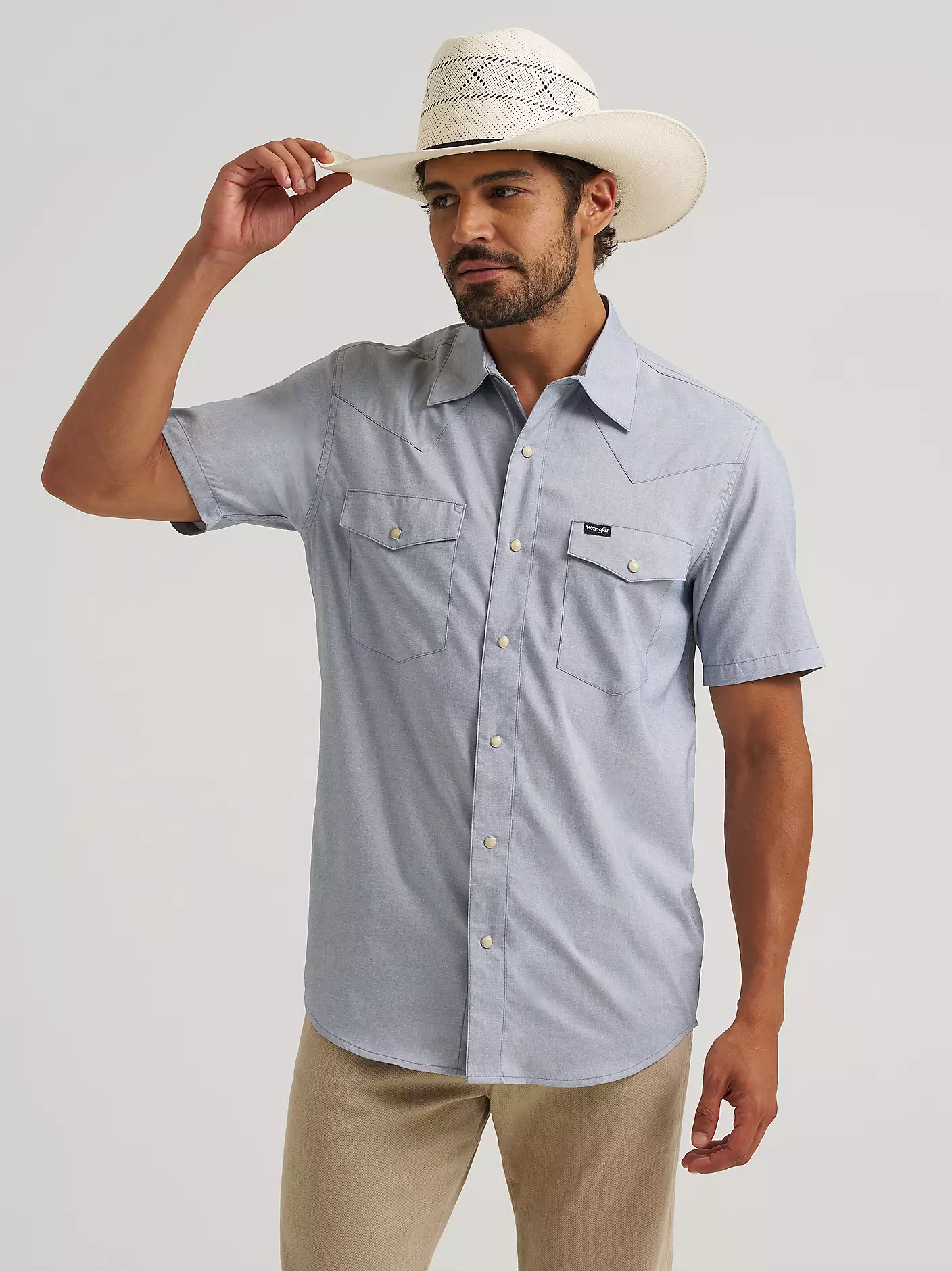 Wrangler All Terrain Gear Drover Short Sleeve Utility Shirt