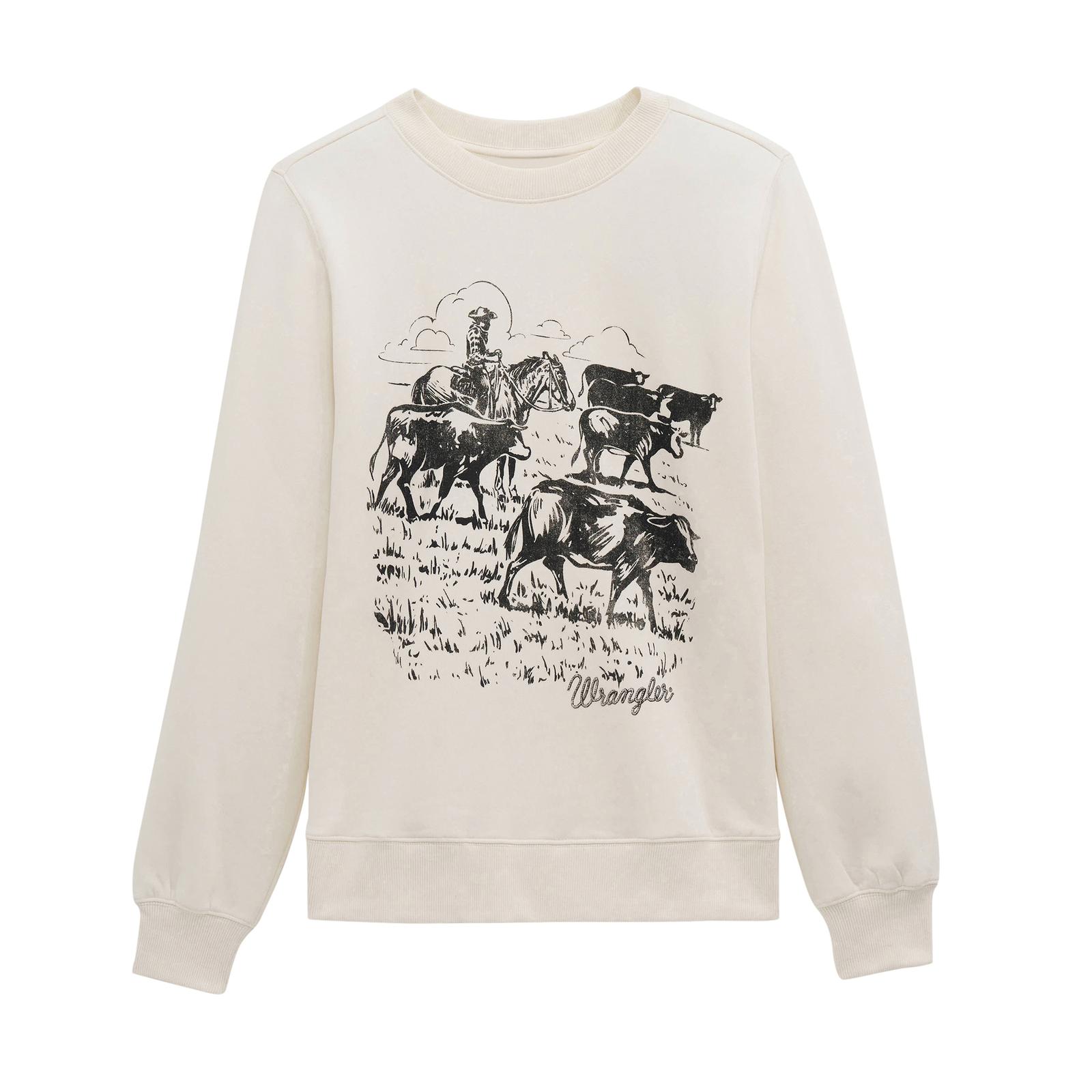 cattle and horses sweat sgirt crew neck