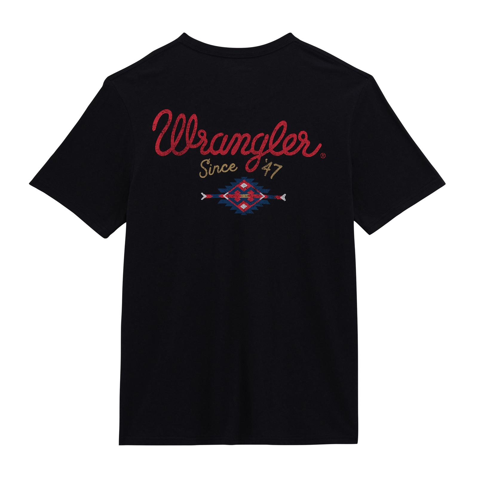 Wrangler® Graphic Short Sleeve T-Shirt - Regular Fit - Jet Black - 112380266 - Image 2