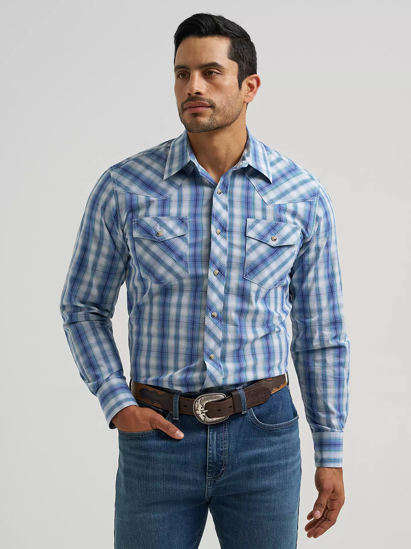 Men's 20X® Competition Advanced Comfort Long Sleeve Two Pocket Western Snap Shirt