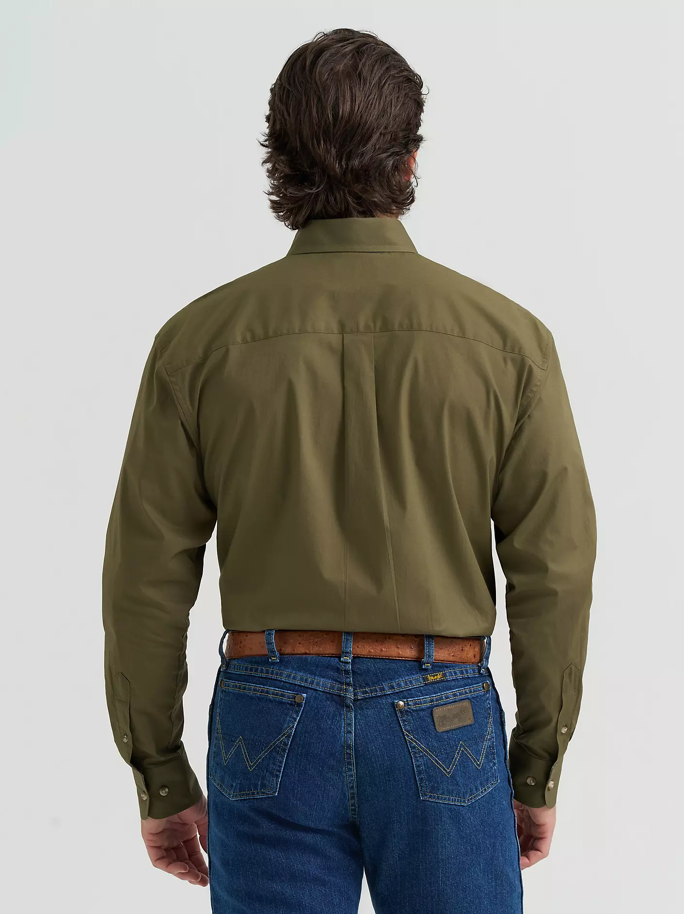 Wrangler® George Strait™ Solid One Pocket Button Down Shirt