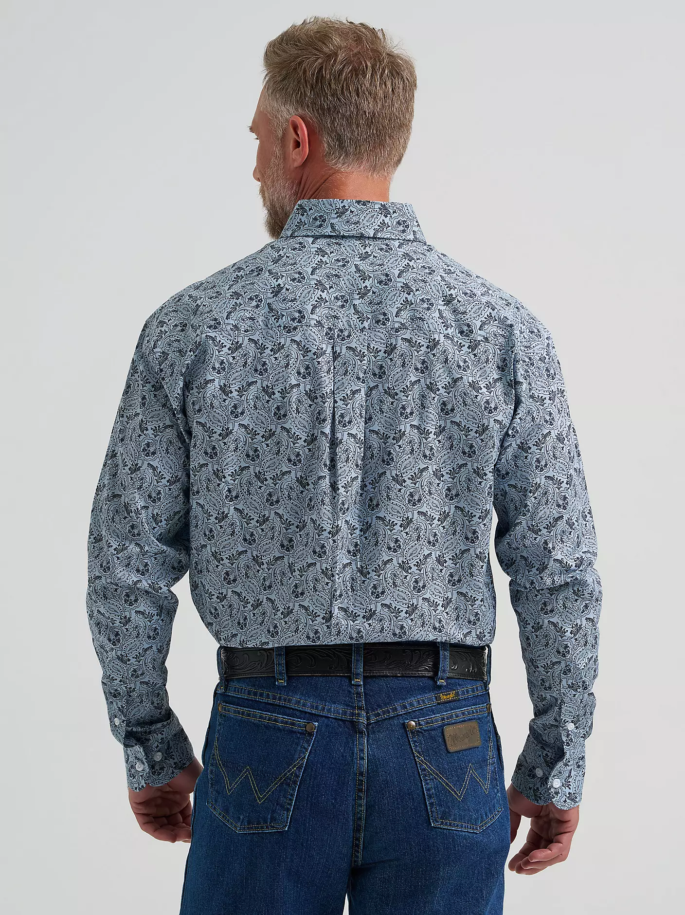 Wrangler® George Strait™ Long Sleeve Button Down One Pocket Shirt