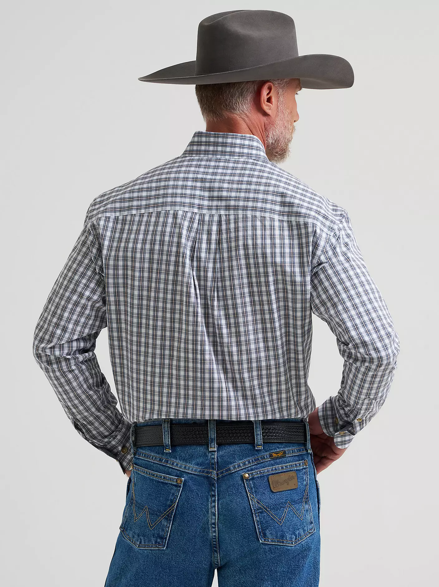 Wrangler® George Strait™ Long Sleeve Button Down One Pocket Shirt