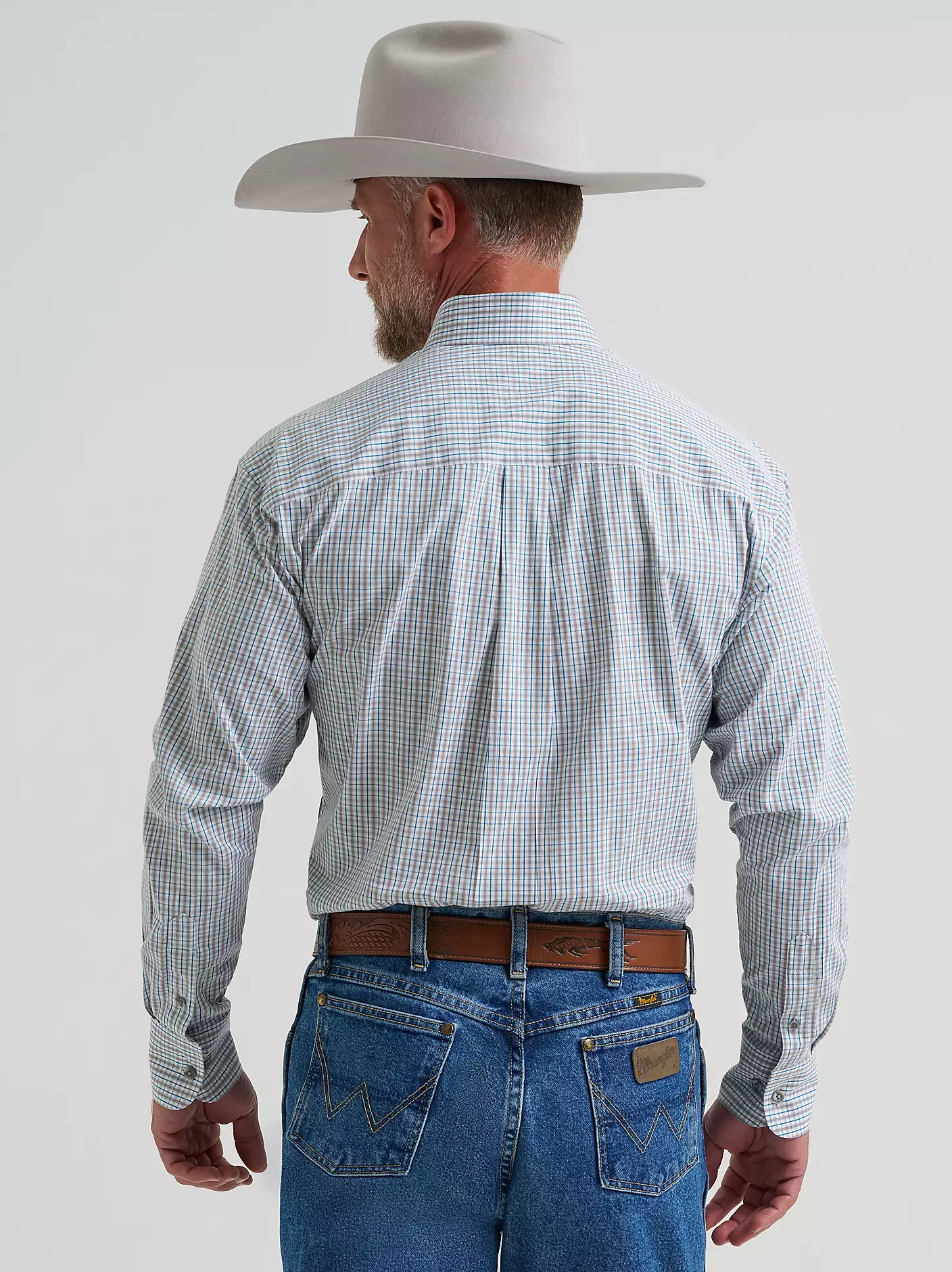 Wrangler® George Strait™ Long Sleeve Button Down One Pocket Shirt