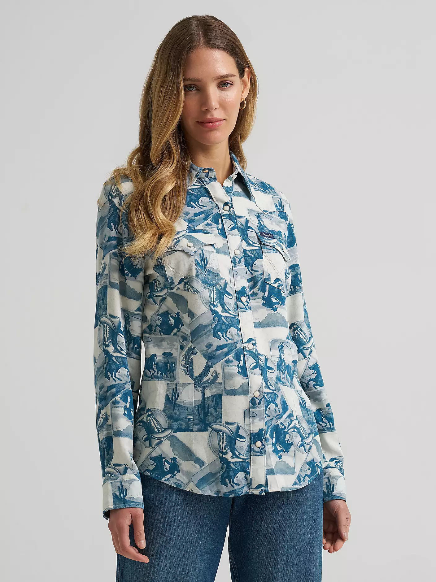 Women's Reverie Vintage Fit Western Snap Shirt 112382271 - Image 2