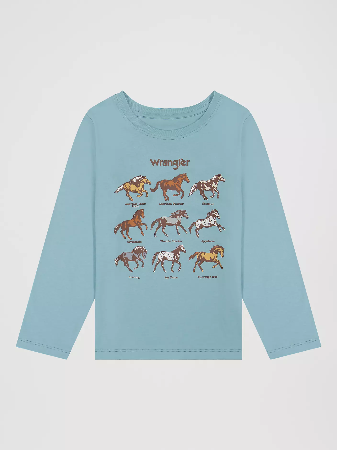 New Color Girl's Long Sleeve Cowgirl First Graphic Tee
