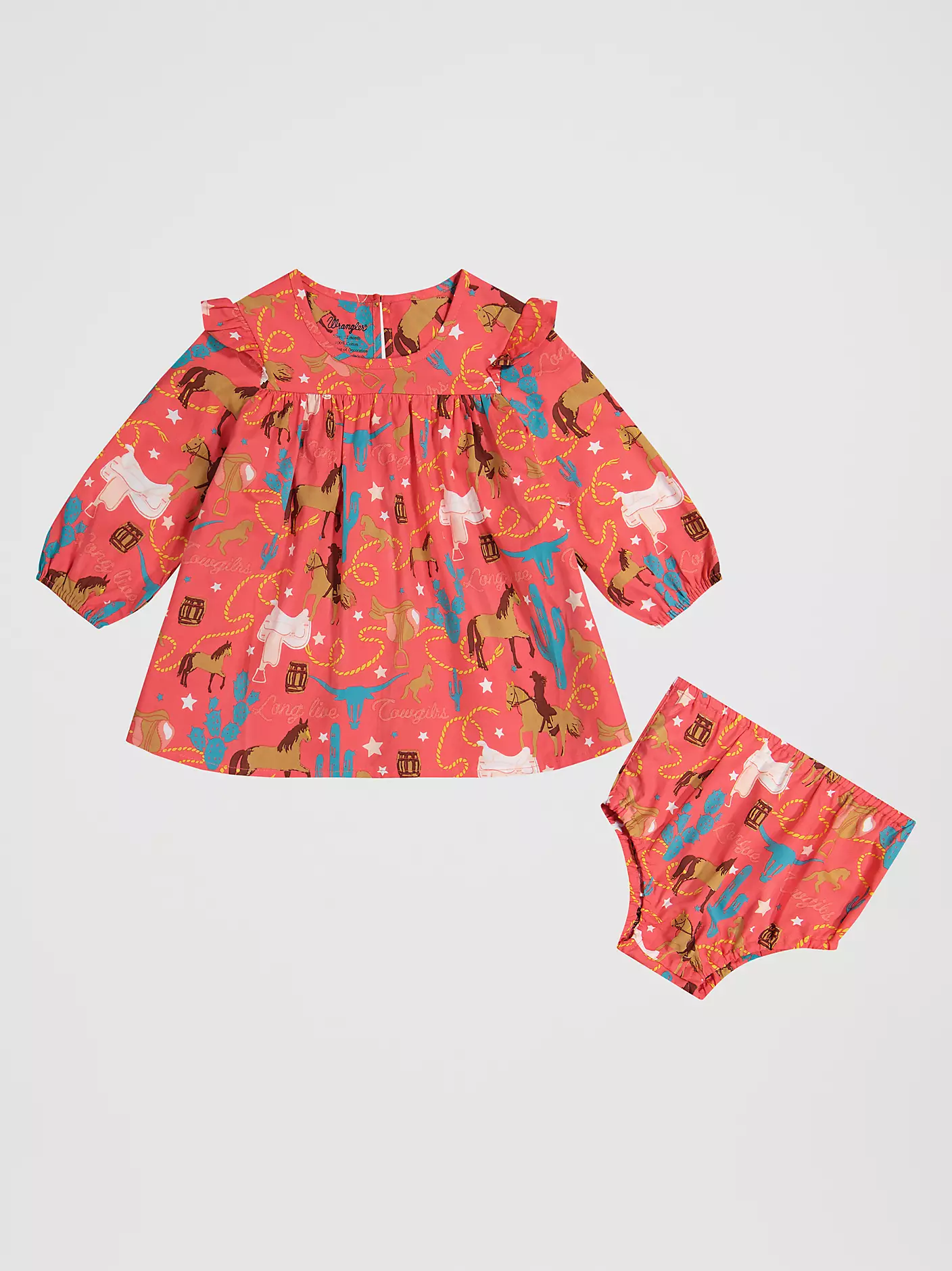 Little Girl's Printed Ruffle Dress