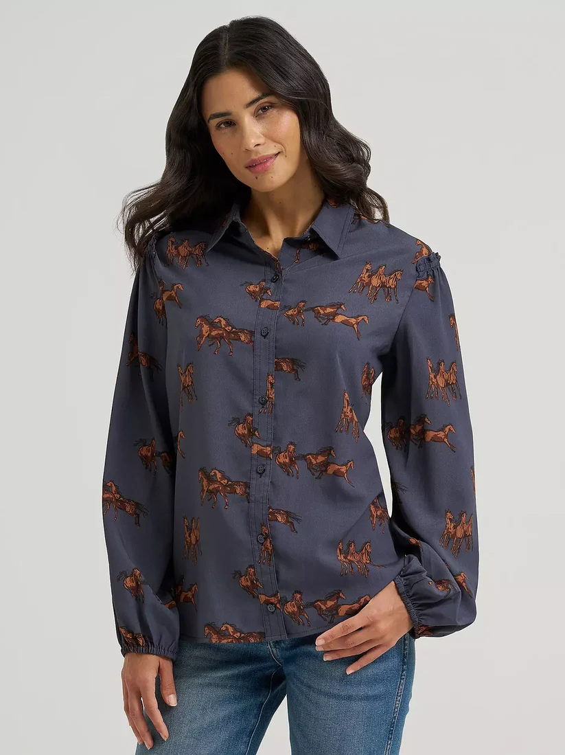 WRANGLER RUFFLE SLEEVE 112382747