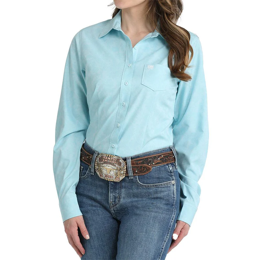 Cinch Women's Light Blue ArenaFlex Shirt