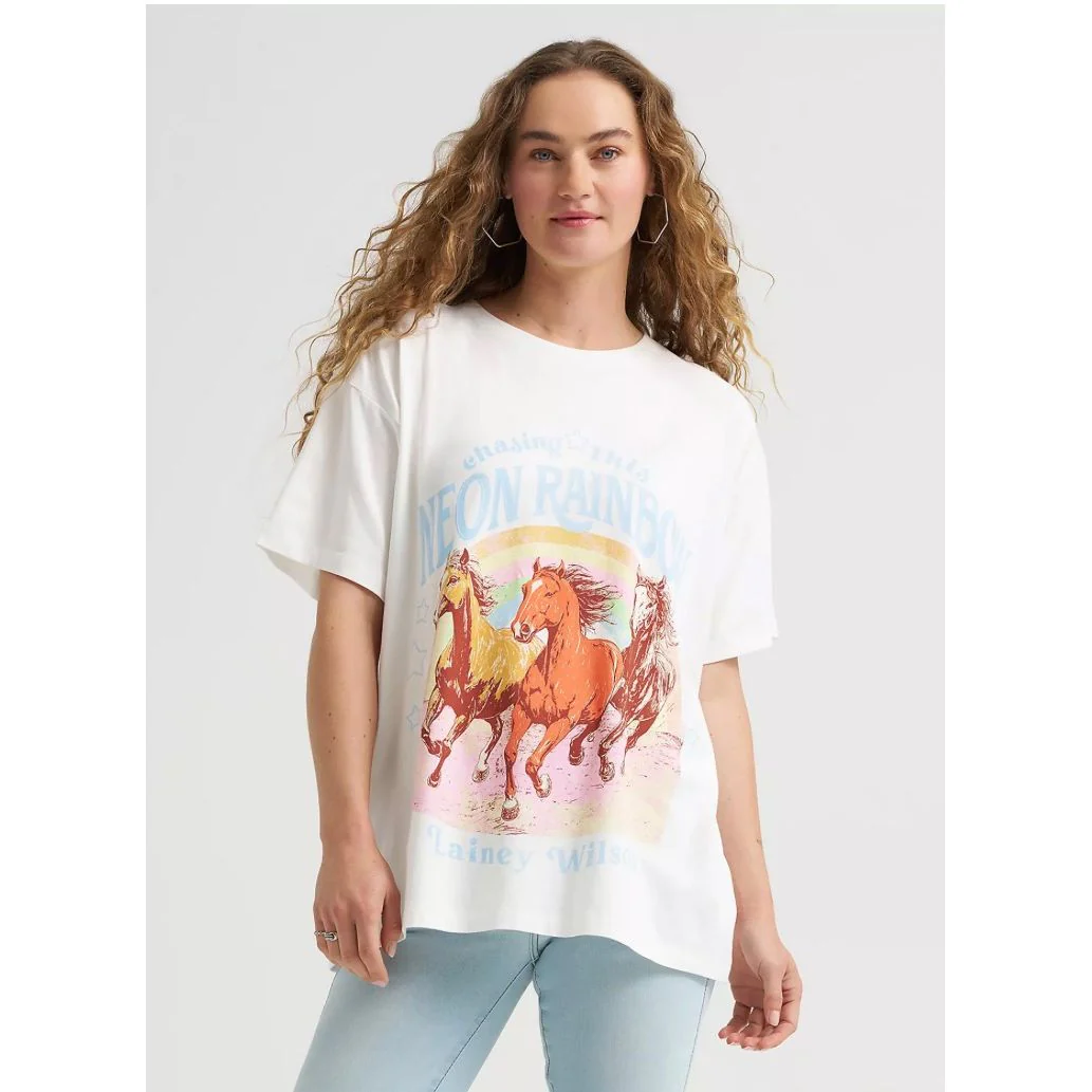 lainy wilson neon rainbow t shirt