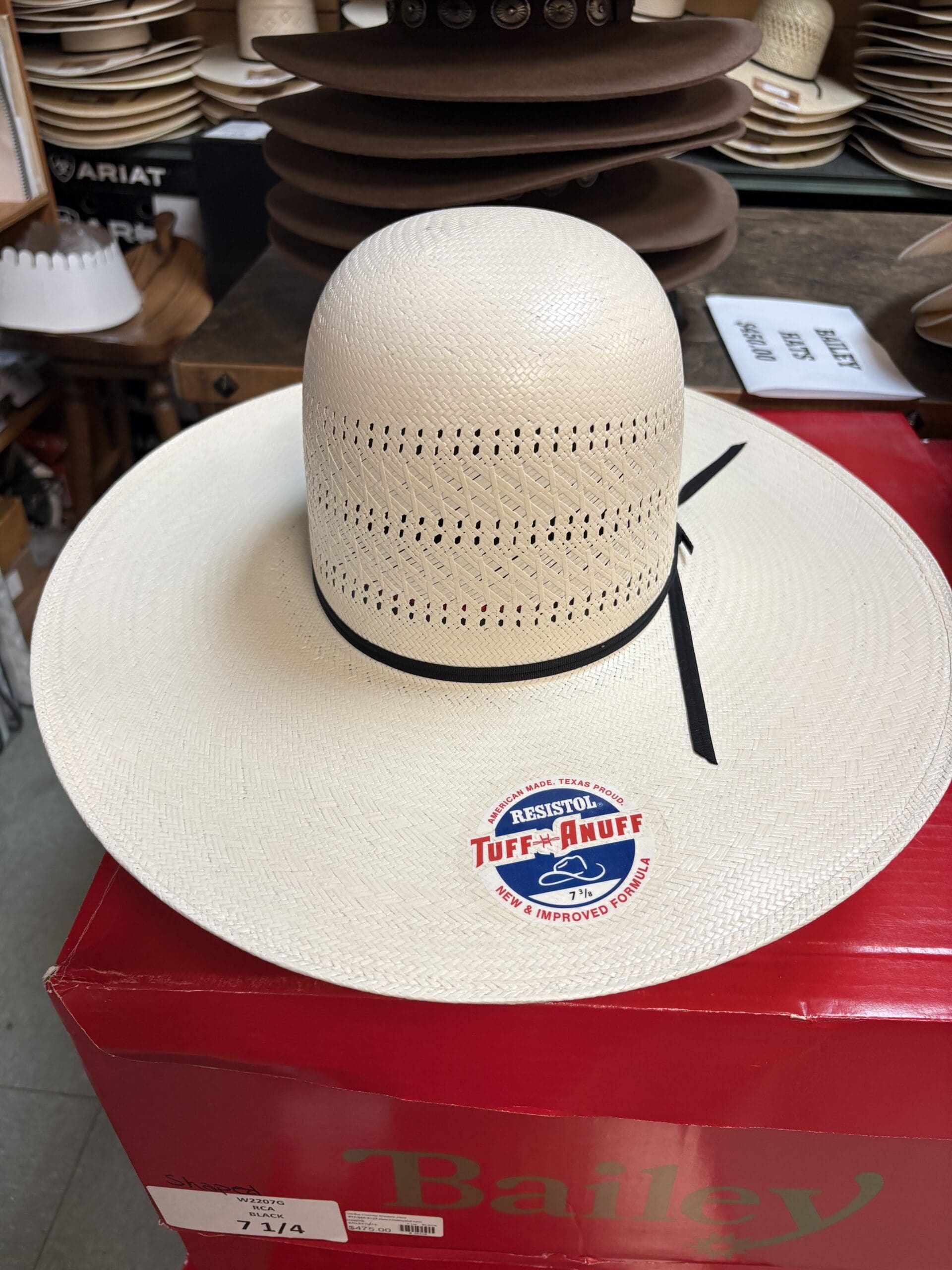 Open crown resistol straw hat - Chase
