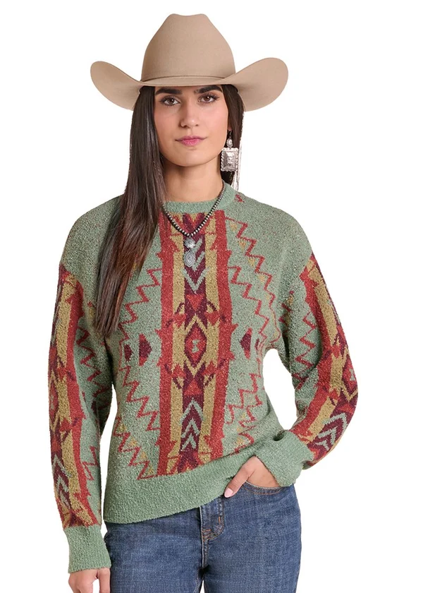 PANHANDLE BOUCLE SWEATER LW32T09677