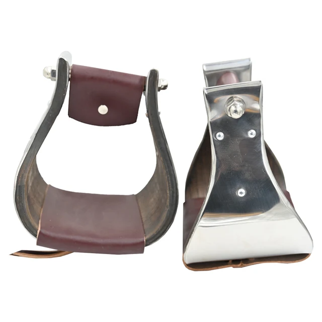 LEATHER TREAD WOODEN STIRRUPS VW330565SSW0514