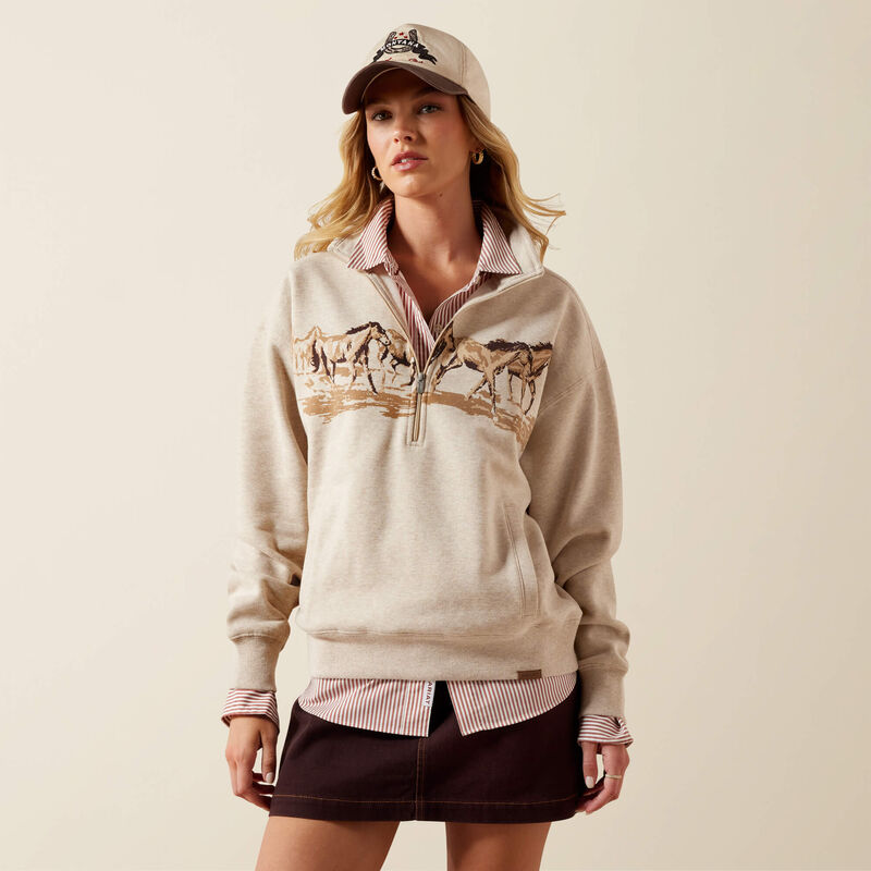 ariat western 1/4 zip womens