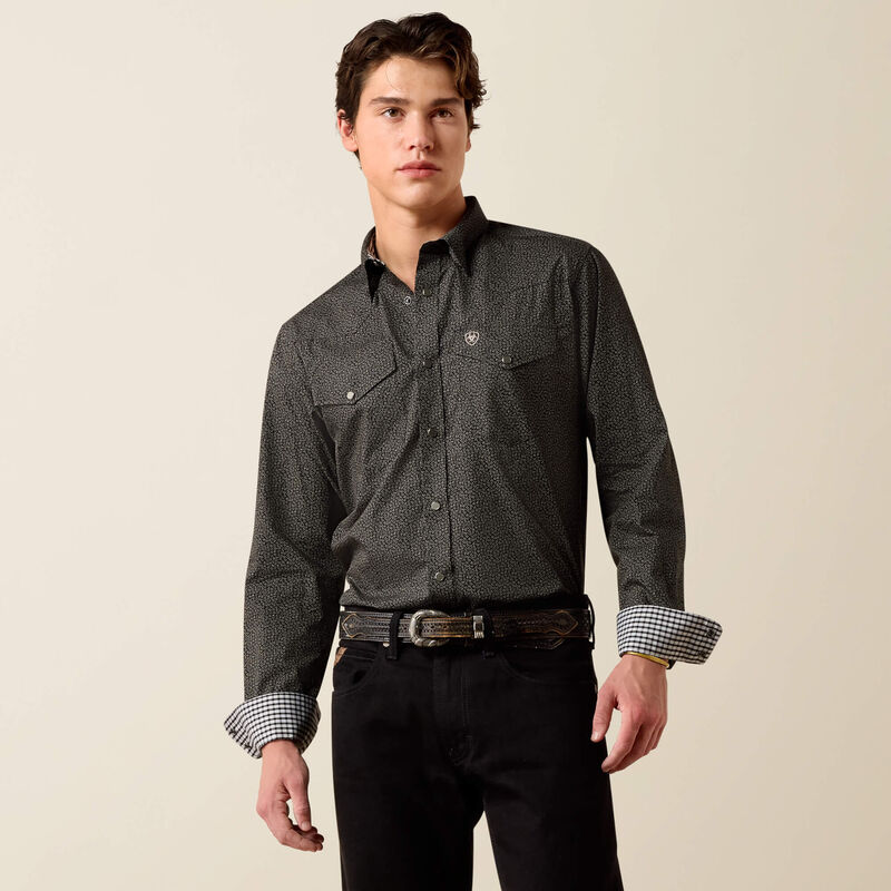Ariat Wrinkle Free Braven Fitted Snap Shirt - 10079489 - Image 3
