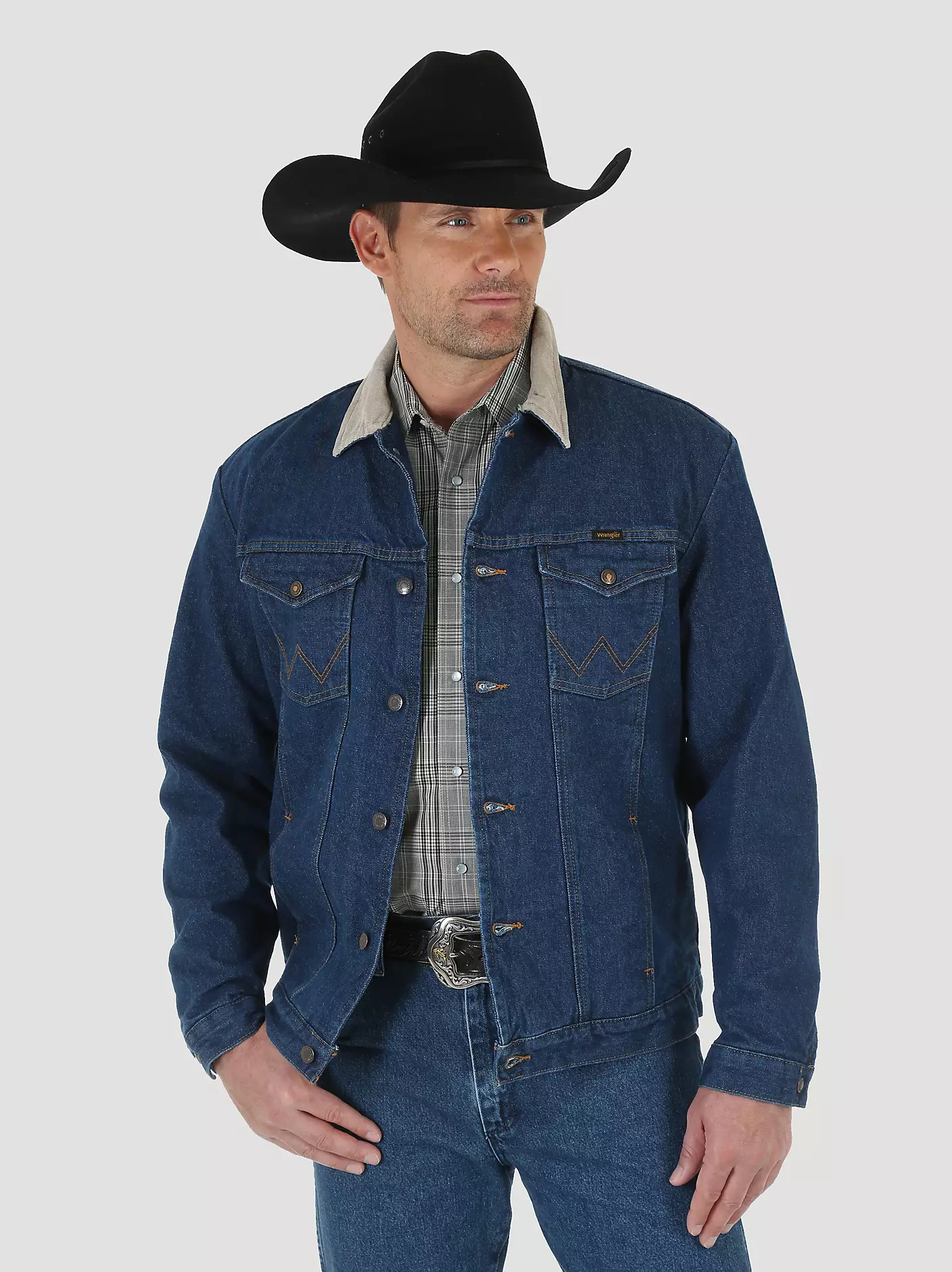 wrangler denim lined jacket