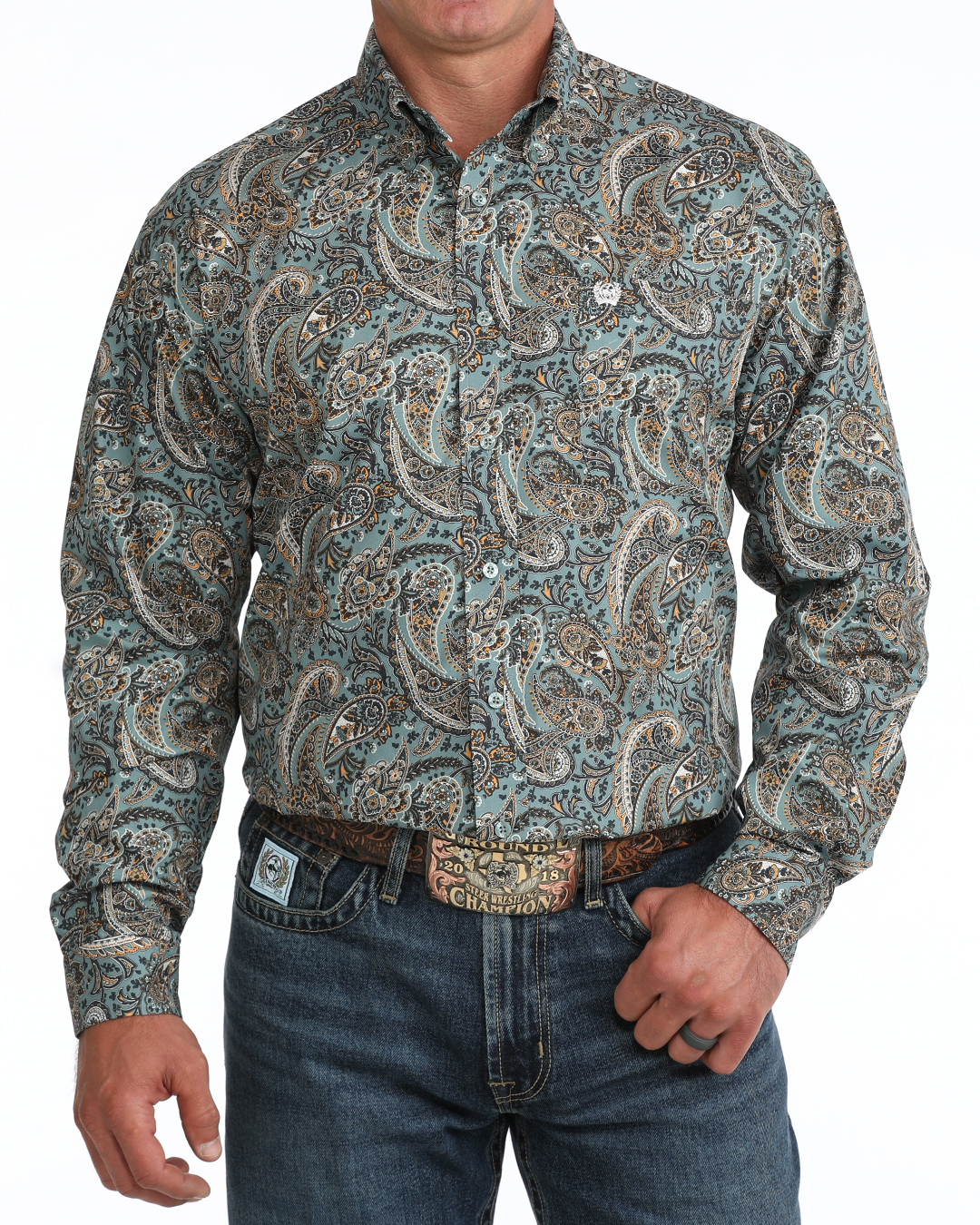 pailsey printed wetsern shirt