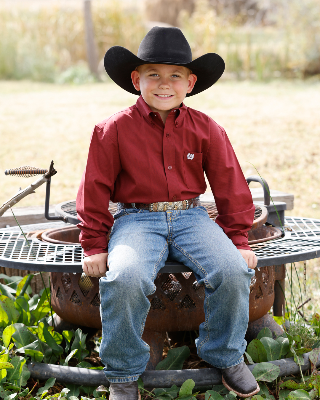 cinch boys western shirt