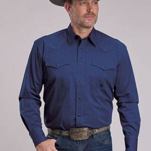solid snap roper shirt
