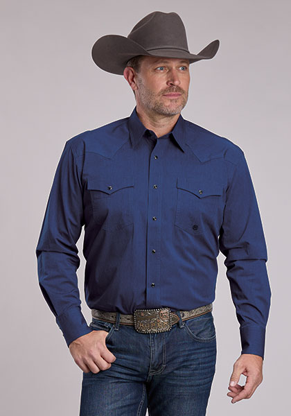 solid snap roper shirt