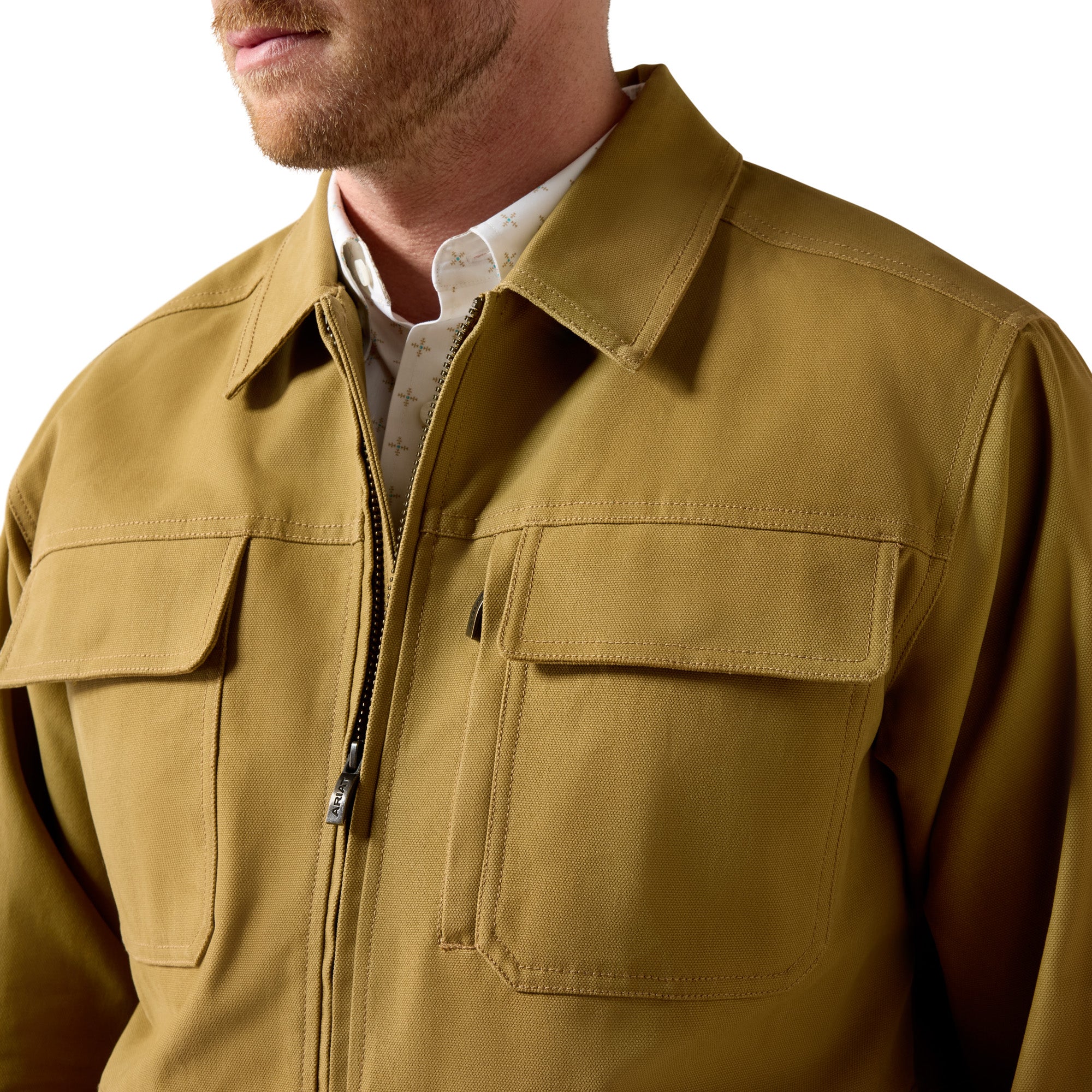 Ariat Men's Fill Zip Barn Jacket - 10079555 - Image 3