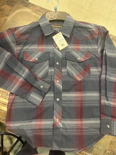 boys plaid western shirt