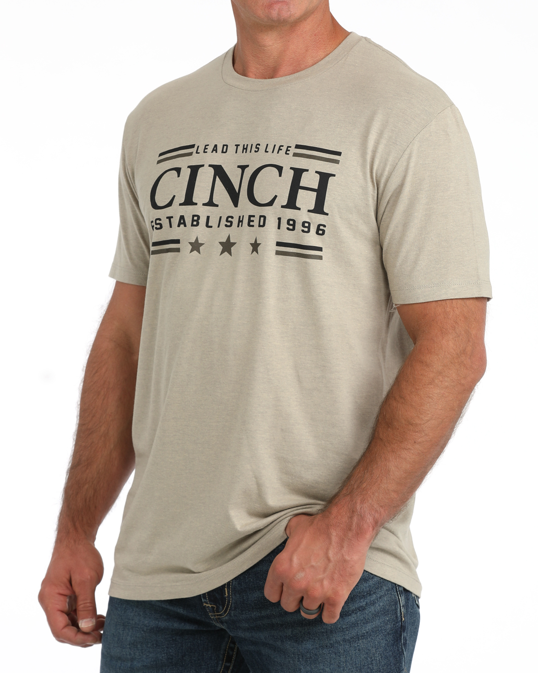 cinch khaki shirt sleeve t shirt