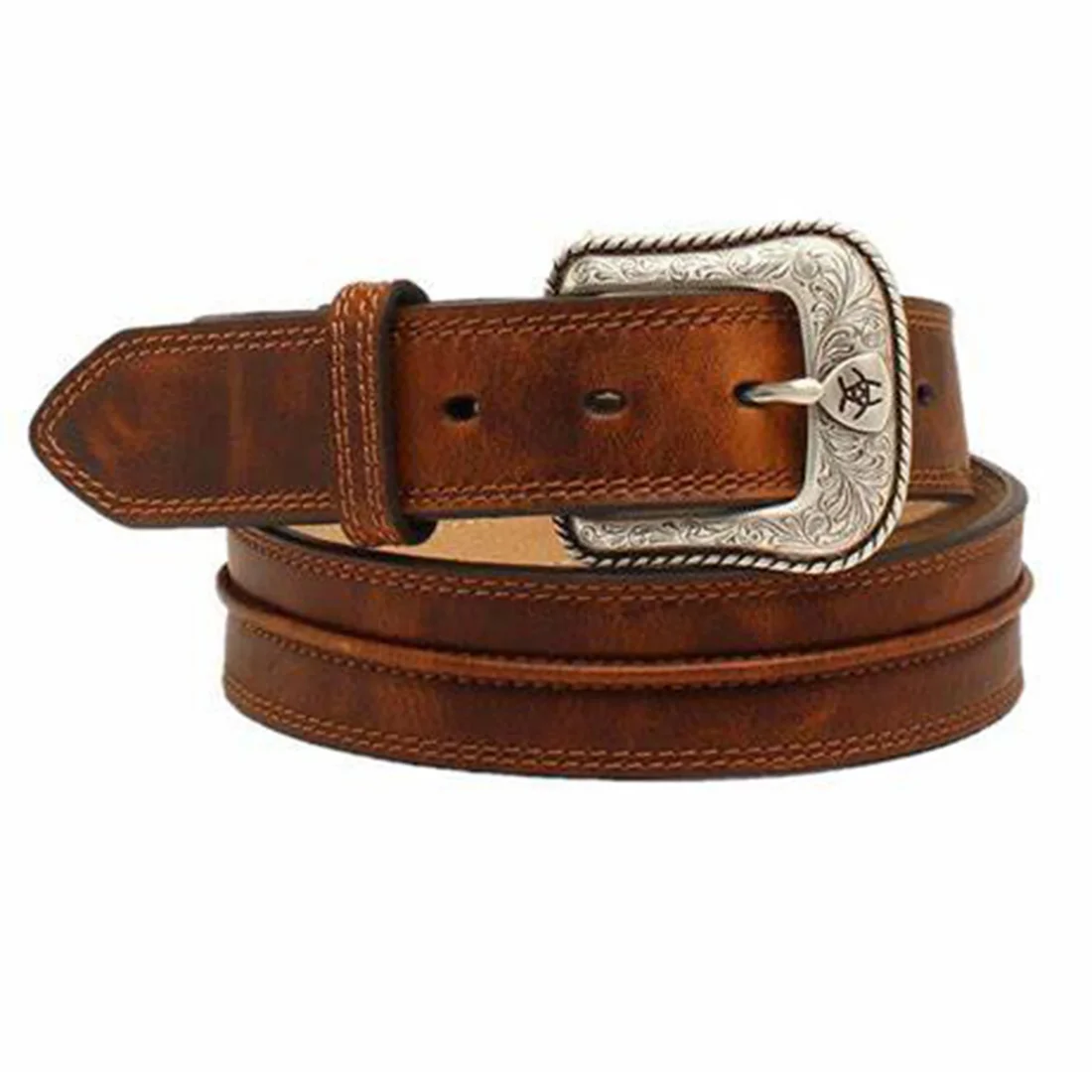 brown leather belt